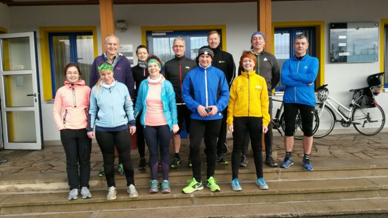 Die KIJ-Lauffreunde zum Silvesterlauf 2017