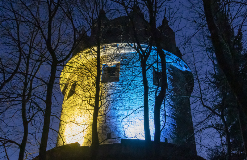 Anstrahlung Bismarckturm