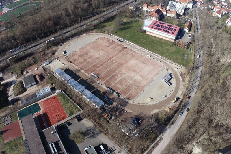Luftbild LA-Stadion
